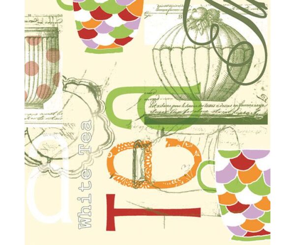 Ubrousky MAKI L (20ks) Frame Ornaments White