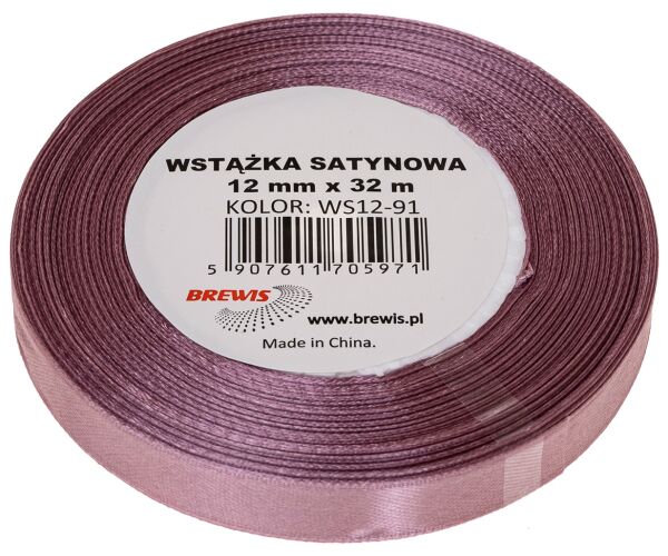 Atlasová stuha 38 mm fialová - 91