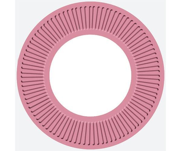 Papírový talíř malý - růžovobílý