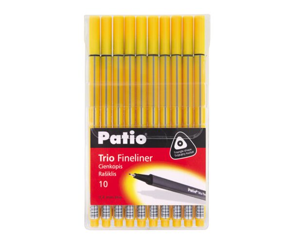 Popisovač Patio TRIO 10ks  žlutá