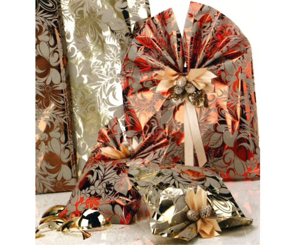 Dárkový sáček Winter fantasy 16 x 25 cm