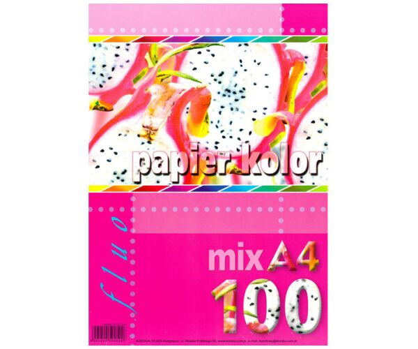 Xeropapír A4 100l mix fluo barev