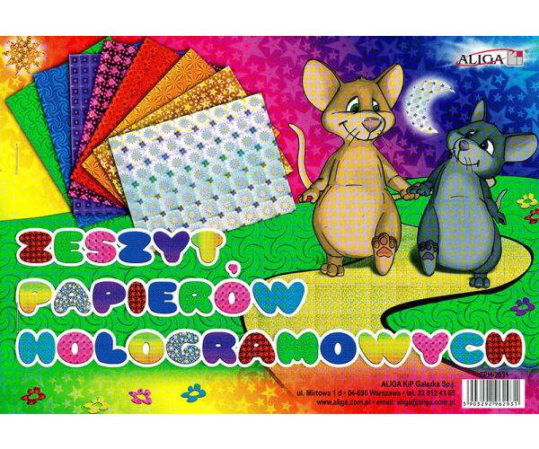 Barevné papíry B5 hologram