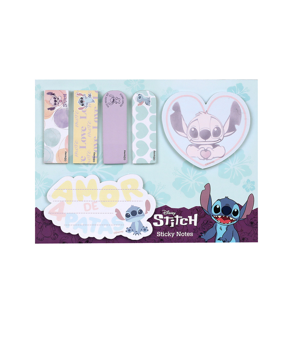 Samolepící bločky - Stitch zelené