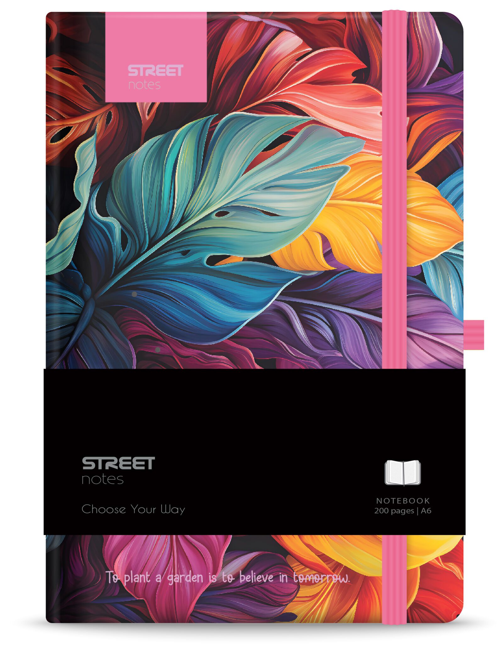 Blok FLOWERS Petal A6 linka s gumou