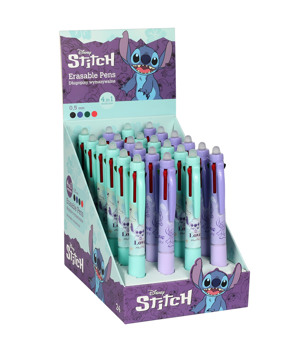 Gumovací pero Stitch 4 barevné