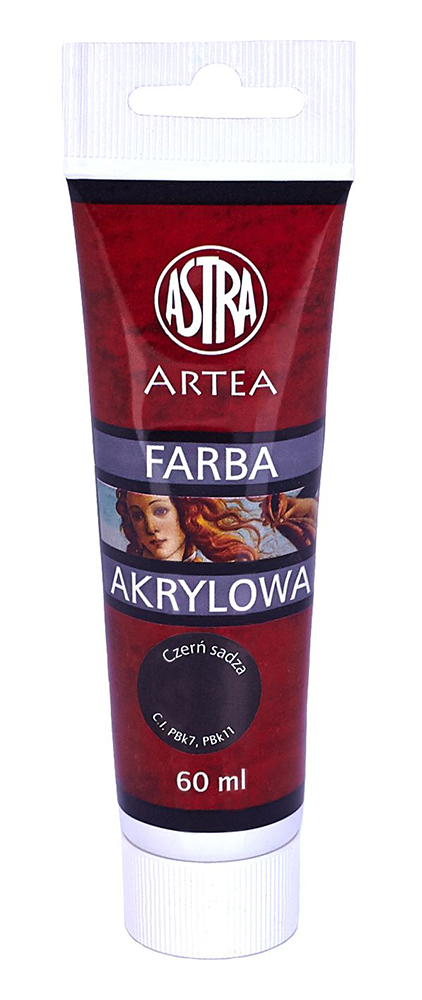 ASTRA barva akrylová 60ml černá