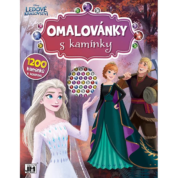 Omalovánky A4 s kamínky - Frozen