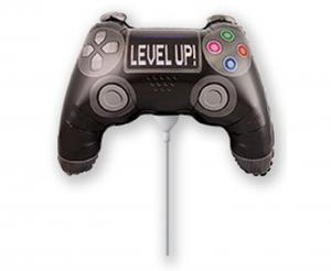 Balónek fóliový nafouknutý 14" na tyčce - Game