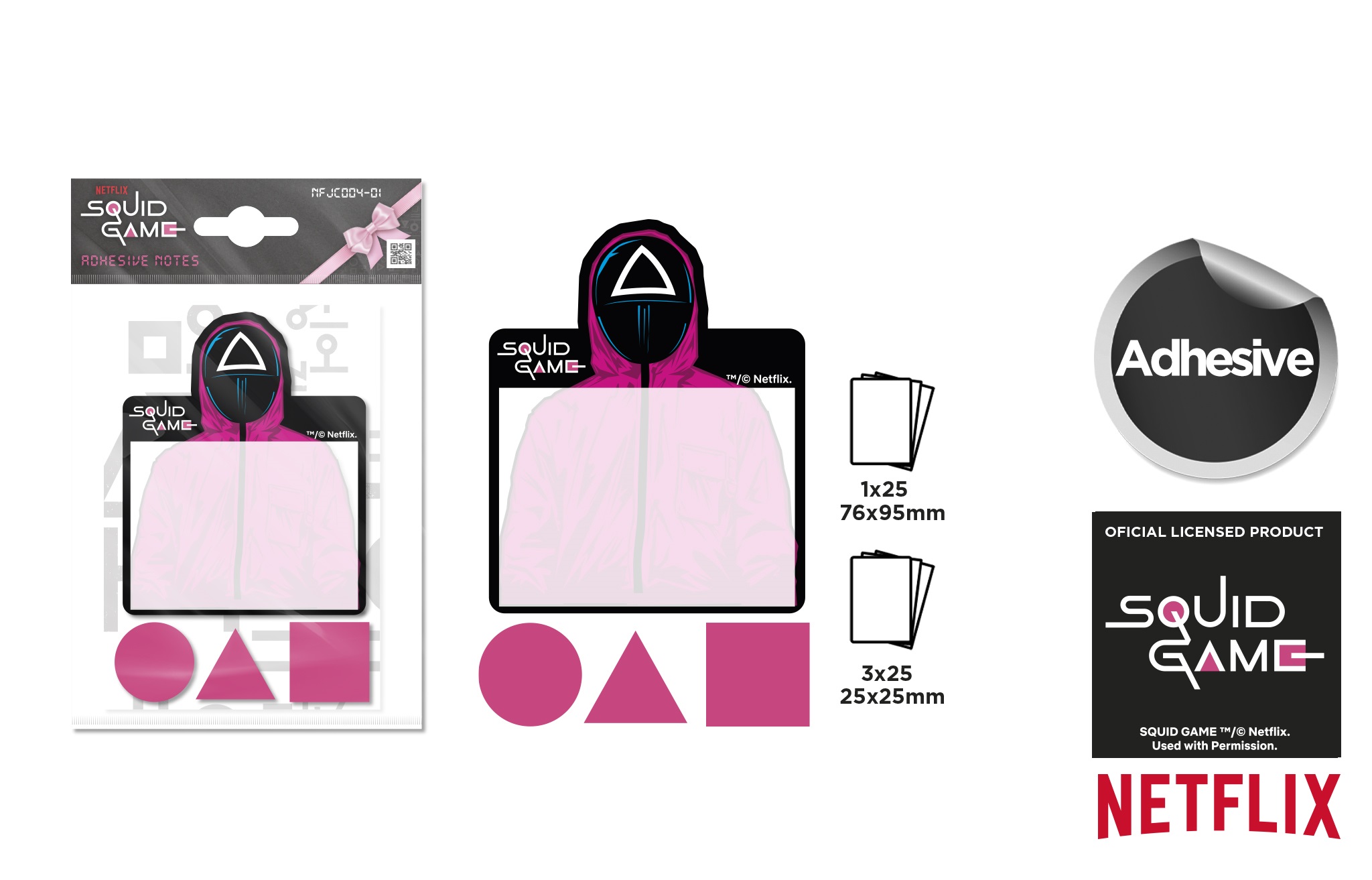 Lepící bloček Squid Game