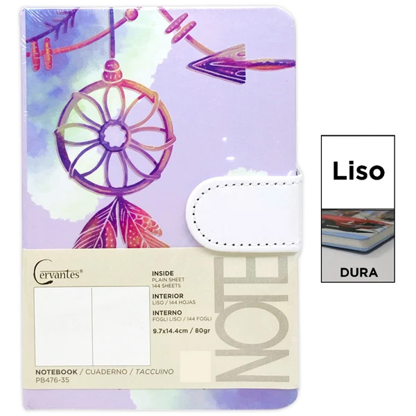 Notes A6 s magnetickým zavíráním 80g / m2 Kočka, Panda