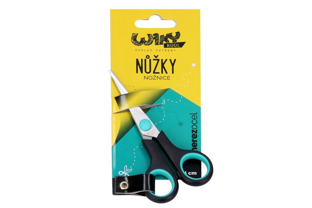 Nůžky s gumovou rukojetí 14 cm