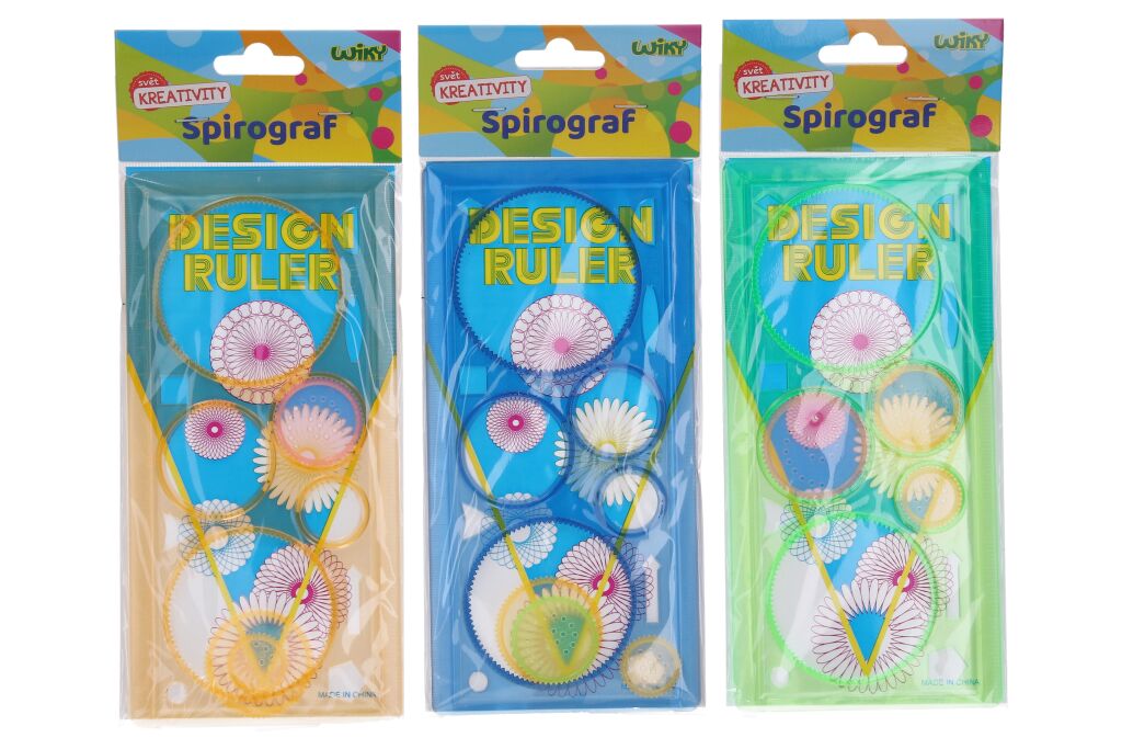 Sada kreslících šablon - Spirograf