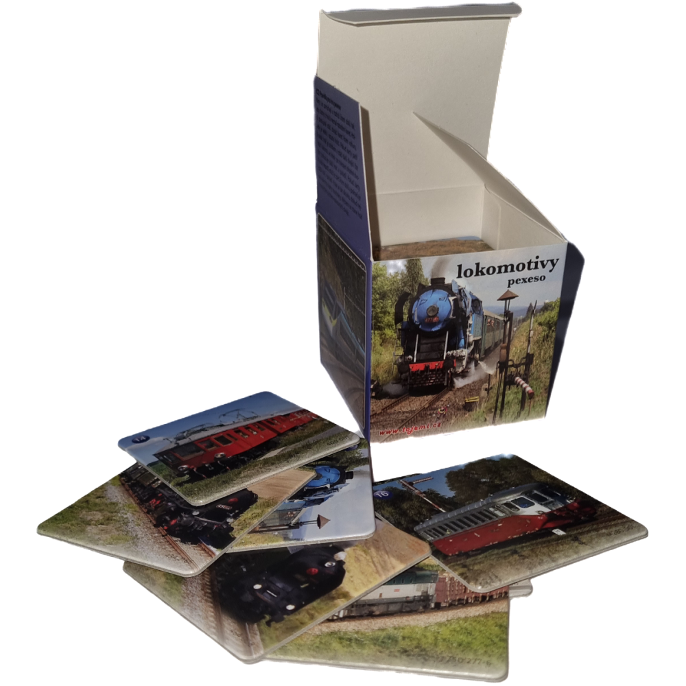 Pexeso LUX v krabičce - Lokomotivy