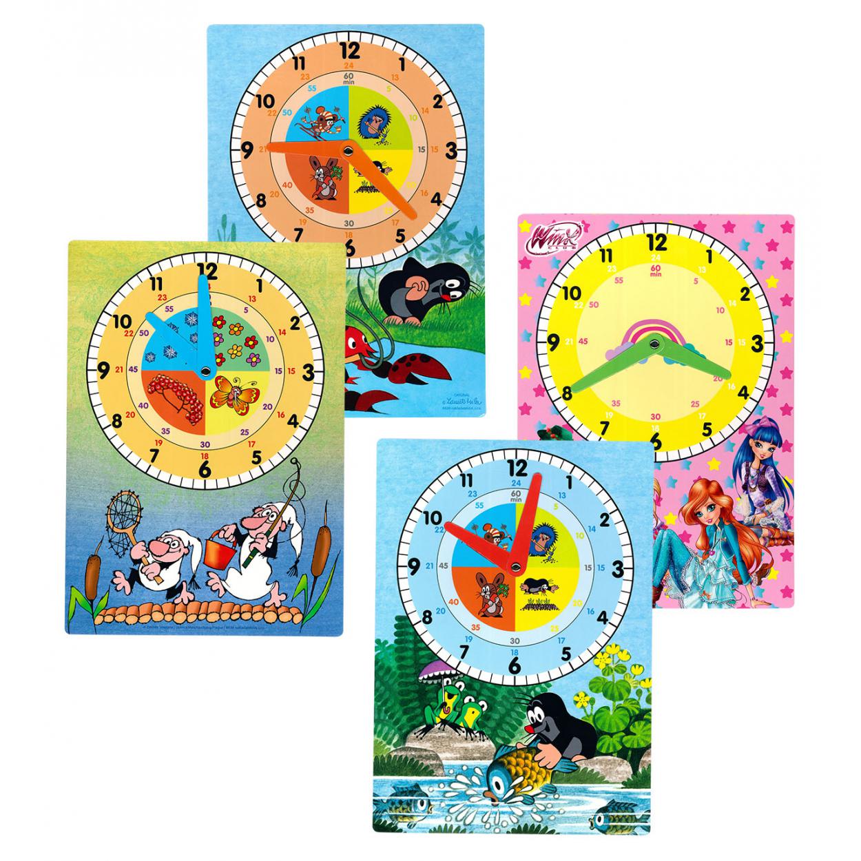 AKIM hodiny papírové A4 mix