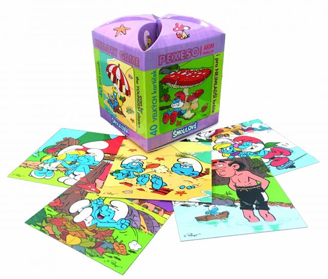 Pexeso v boxu MAXI - Šmoulové