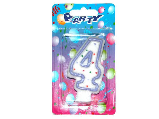 W-Svíčky dortové čísla 885037 "4"