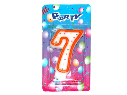 W-Svíčky dortové čísla 885040 "7"