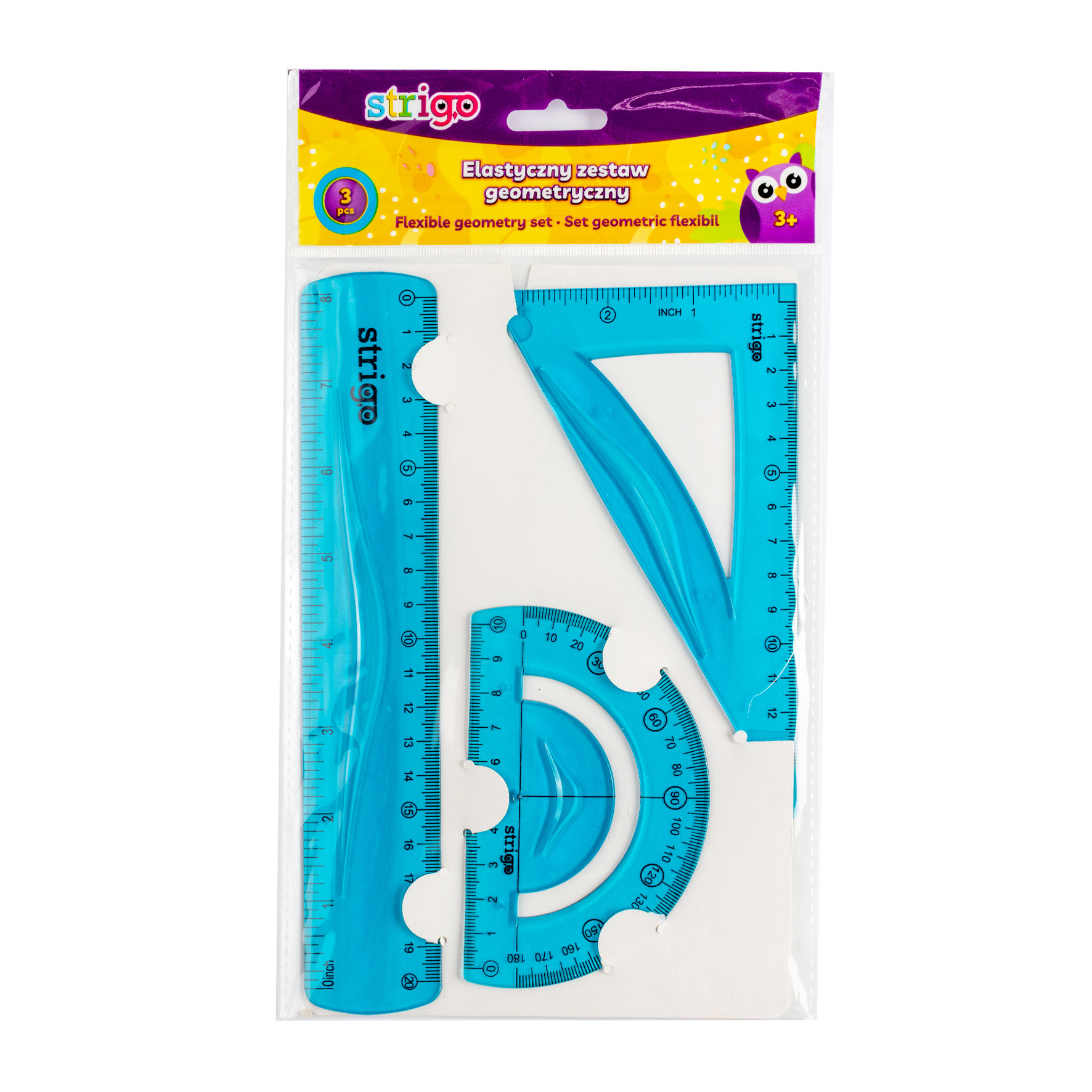 Geometrická sada STRIGO Flexi Blue