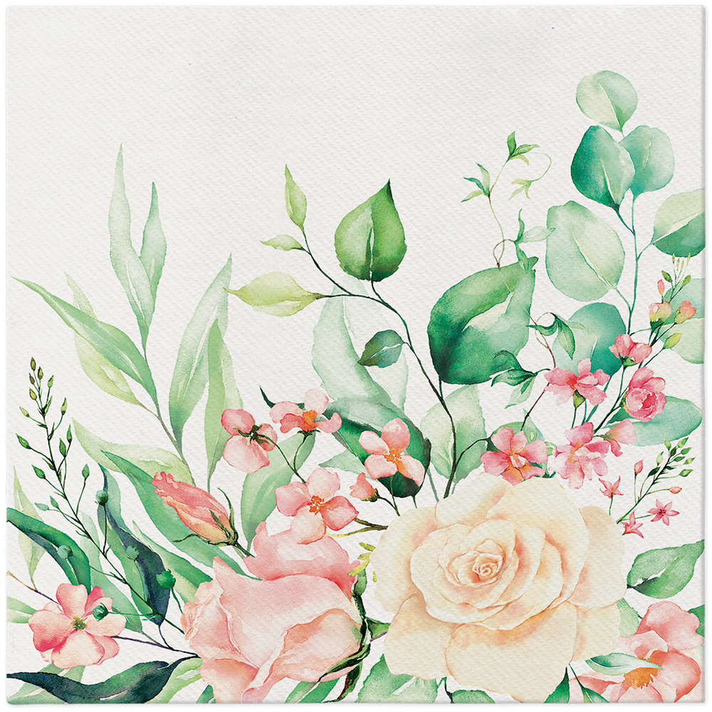 Papírový ubrousek Airlaid Floral Moments