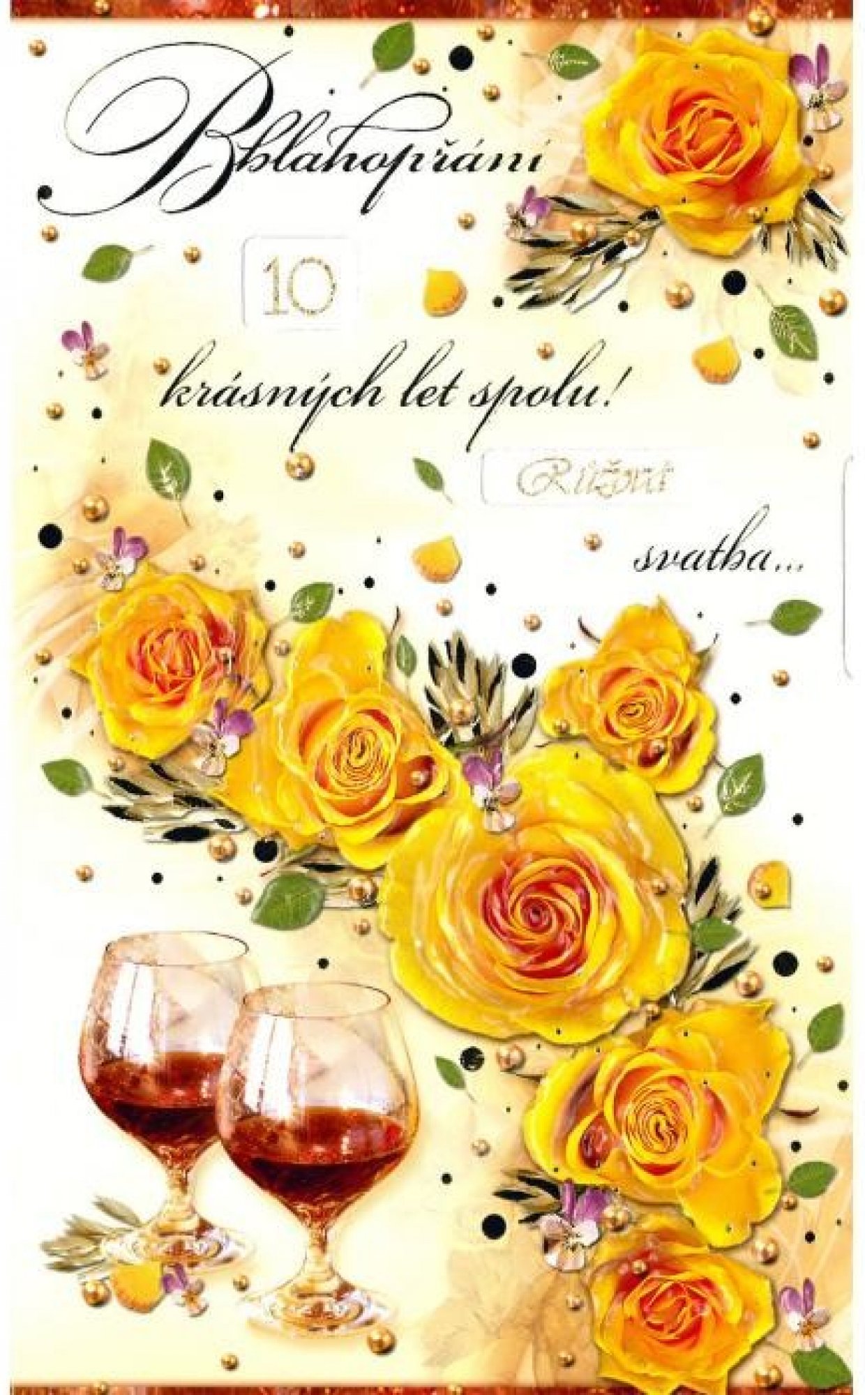 MEZUZA Přání  " E " otočné svatební