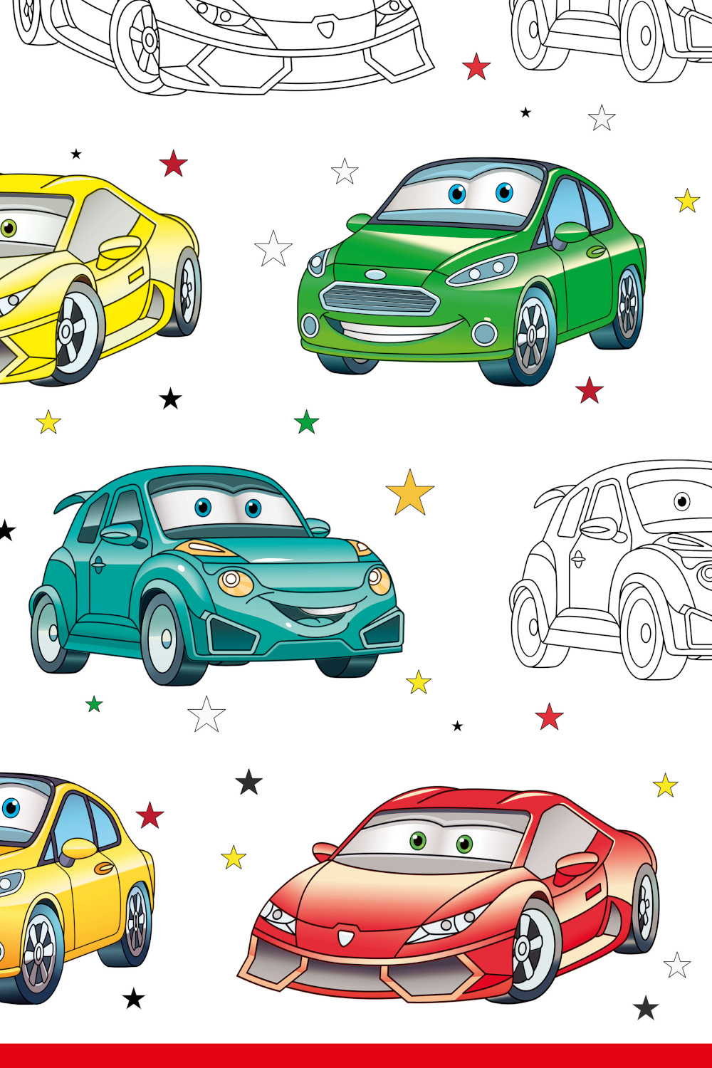 Papírový ubrus 180 cm Cartoon Cars
