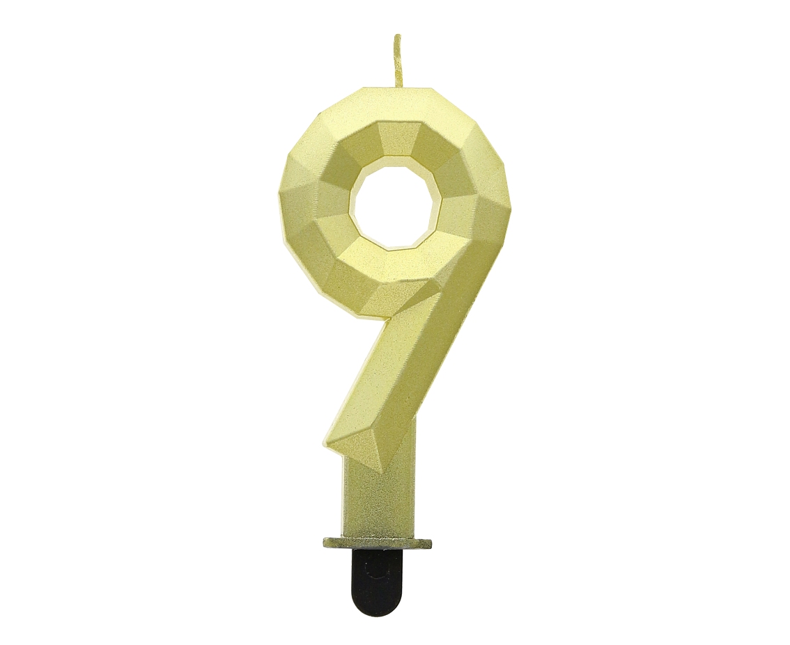Dortová svíčka DIAMOND č. 9
