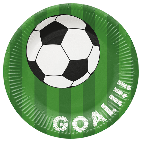 Papírový talíř velký - Soccer Ball