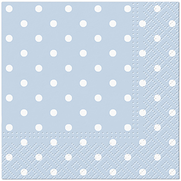Ubrousky PAW Dekor C (20ks) Dots (light blue)