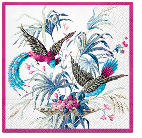 Ubrousky PAW Dekor L (20ks) Birds of Eden