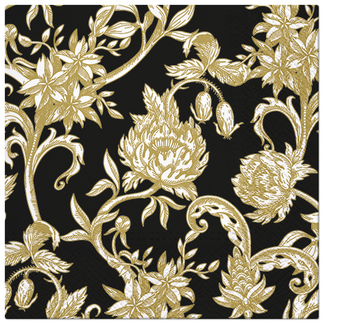 Ubrousky PAW Dekor R (12ks) Baroque Flowers
