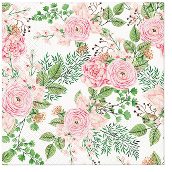 Ubrousky PAW Dekor L (20ks) Rose hip flowers