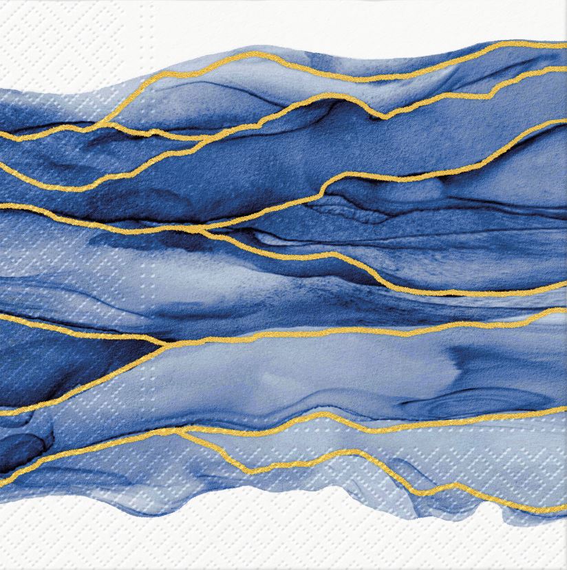 Ubrousky PAW Dekor L (20ks) Watercolor Waves