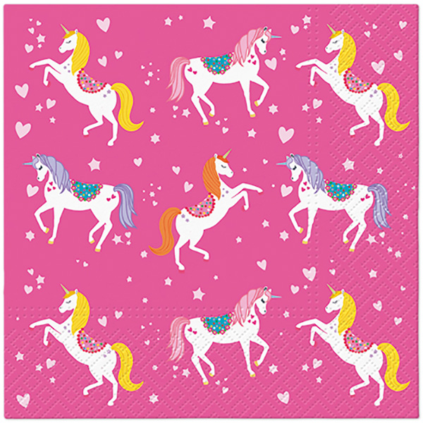 Ubrousky PAW Dekor L (20ks) Unicorn Pattern