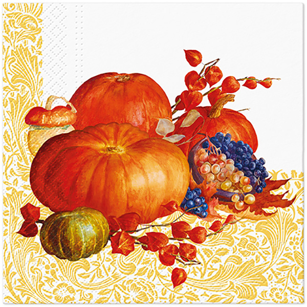 Ubrousky PAW Dekor L (20ks) Pumpkin Field