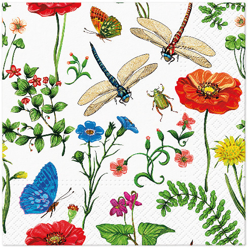 Ubrousky PAW Dekor L (20ks) Wild Bloom