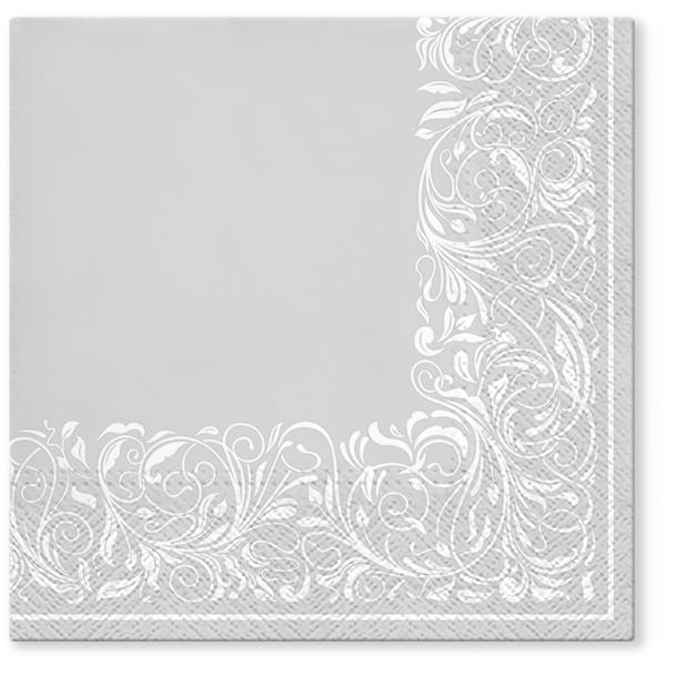 Ubrousky PAW TETE L (20ks) Elegant Tangle silver