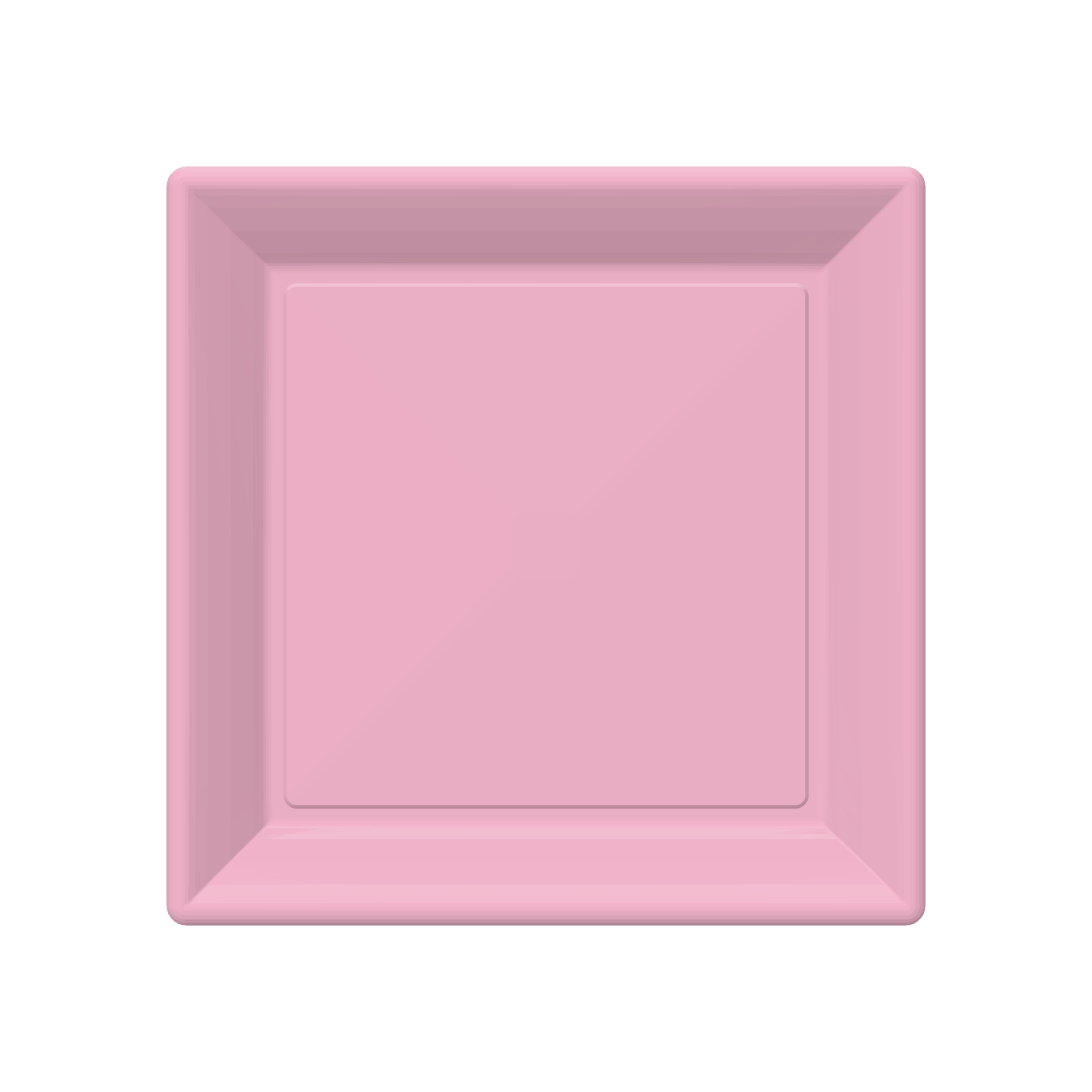 Talíř EKO PM 23x23 cm 20ks růžový